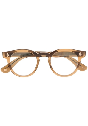Garrett Leight Jack round-frame optical glasses - Brown