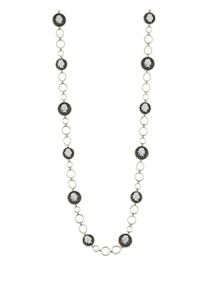 Cameo & Beyond Profile Of Women circular necklace - Gold