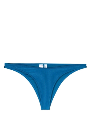 Calvin Klein ribbed-detail bikini bottoms - Blue