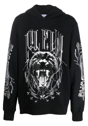 Philipp Plein graphic-print hoodie - Black