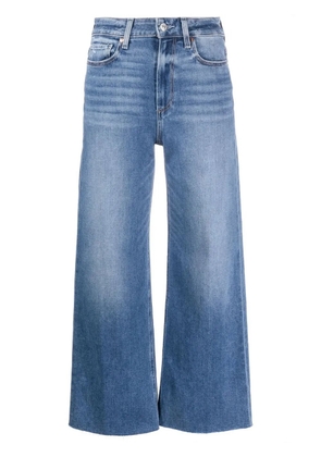PAIGE Anessa cropped wide-leg jeans - Blue