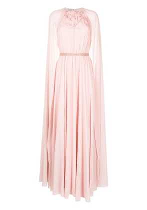 Sachin & Babi Belladonna cape gown - Pink