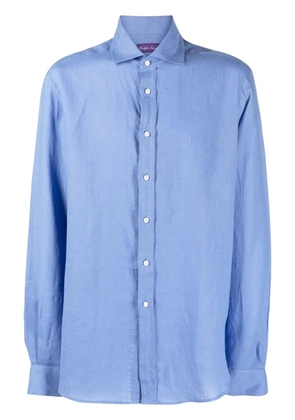 Ralph Lauren Purple Label long-sleeved linen shirt - Blue