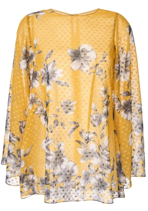 Bambah floral Bridget tunic top - Yellow