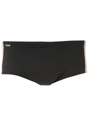 Amir Slama side stripe swim trunk - Black