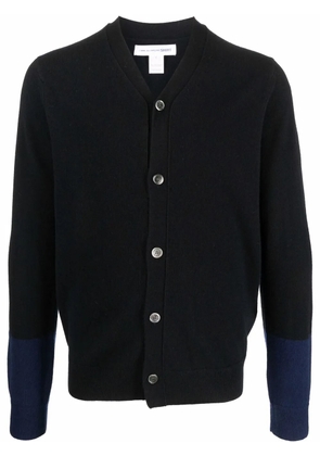Comme Des Garçons Shirt two-tone wool cardigan - Black