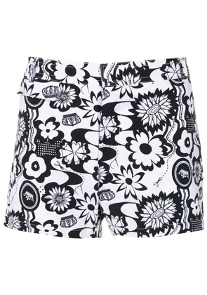 Amir Slama graphic-print swim shorts - Black