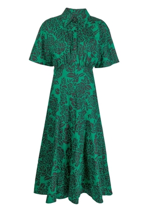 Philosophy Di Lorenzo Serafini rose-print shirt dress - Green
