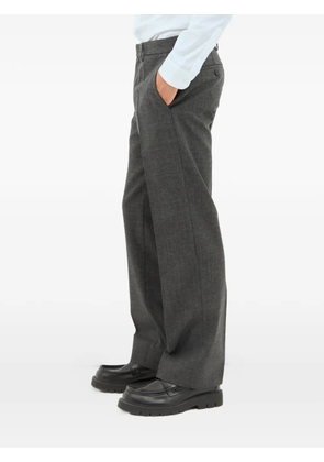 Miu Miu logo-patch trousers - Grey