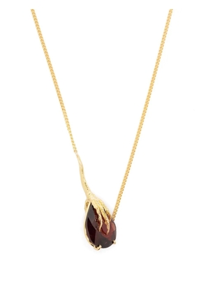 Wouters & Hendrix Gold 18kt yellow gold Grigri garnet necklace