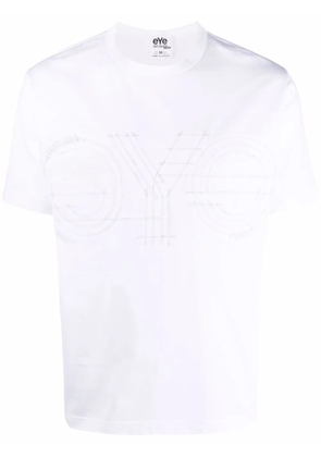 Junya Watanabe MAN embroidered cotton T-shirt - White