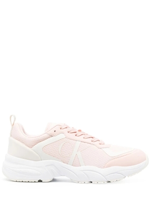 Calvin Klein Jeans logo-print low-top sneakers - Pink