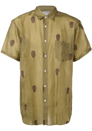 Comme Des Garçons Shirt Mask print shirt - Green