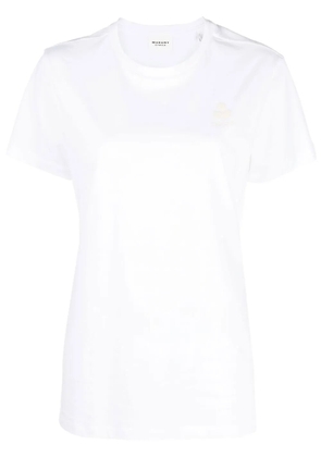 MARANT ÉTOILE Aby logo-embroidered T-shirt - White