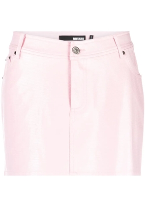 ROTATE BIRGER CHRISTENSEN embossed sequin mini skirt - Pink