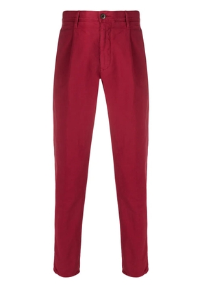 Incotex pleated chino trousers - Red
