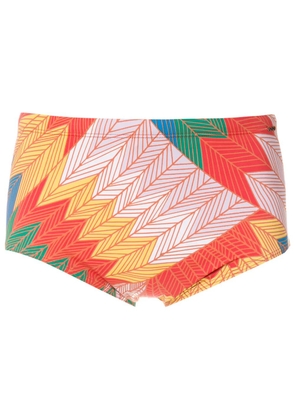 Amir Slama Cocar Francês print trunks - Orange