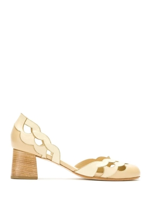 Sarah Chofakian leather Circus pumps - Neutrals