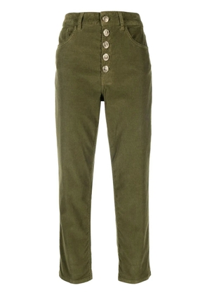 DONDUP buttoned straight-leg trousers - Green