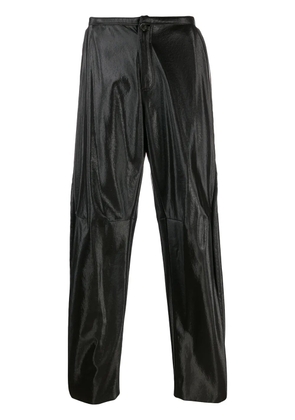 Walter Van Beirendonck Pre-Owned 2009/10's Glow faux leather trousers - Black
