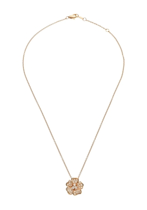 LEO PIZZO 18K rose gold Flora diamond necklace - Pink
