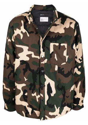 Purple Brand camouflage-print shirt jacket - Green