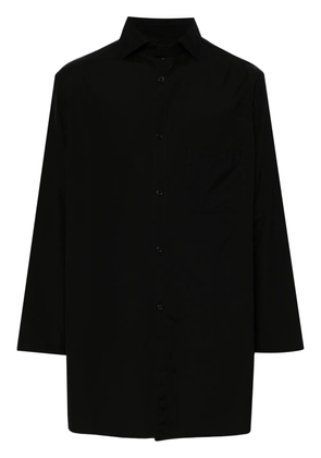 Yohji Yamamoto cotton poplin shirt - Black