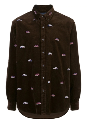 Palace x Ralph Lauren embroidered GTI shirt - Brown