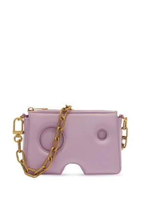 Off-White Burrow leather shoulder bag - Pink