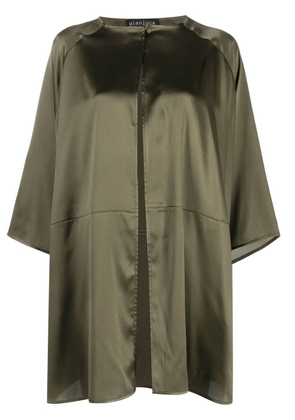 Gianluca Capannolo satin-finish lightweight coat - Green