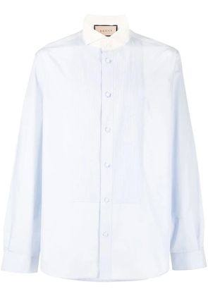 Gucci long-sleeve cotton shirt - Blue