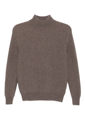 N.Peal Honeycomb jumper - Brown