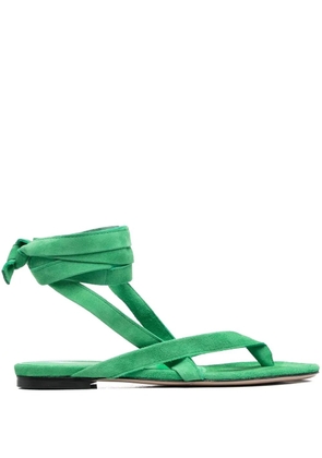 The Attico Beth lace-up sandals - Green