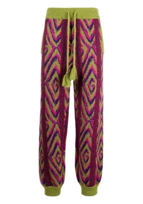 Gucci G rhombi wool knit trouser - Multicolour