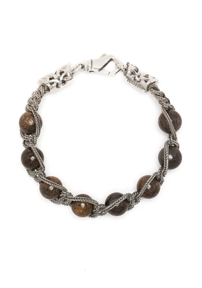 Emanuele Bicocchi braided bead bracelet - Brown