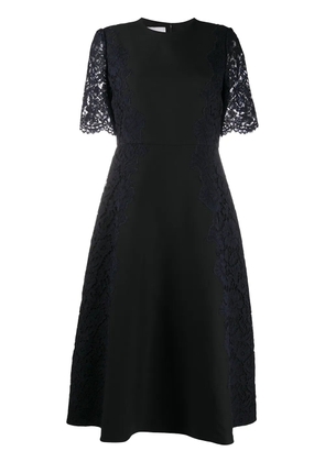 Valentino Garavani lace sleeve dress - Black
