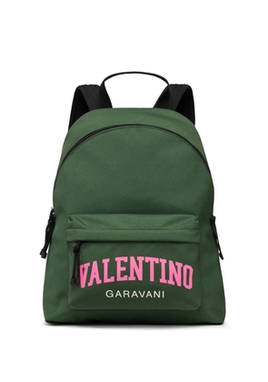 Valentino Garavani logo-print top-handle backpack - Green