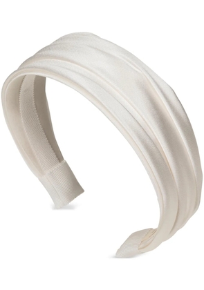 Jennifer Behr Natasha ruched headband - Neutrals