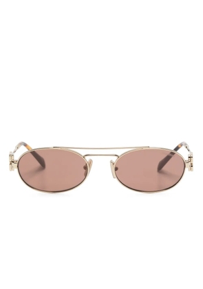 Miu Miu Eyewear oval-frame sunglasses - Gold