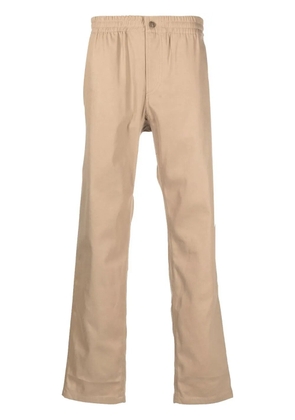 A.P.C. elasticated-waist straight-leg trousers - Brown
