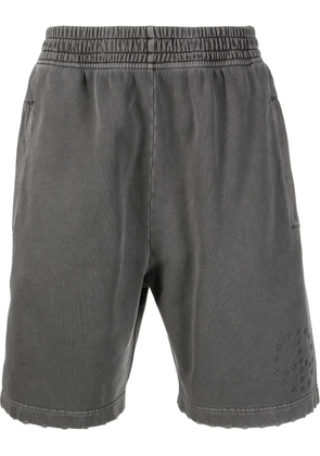 Études Studio straight-leg organic cotton shorts - Grey