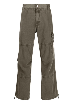 Moschino tapered-leg cargo trousers - Green