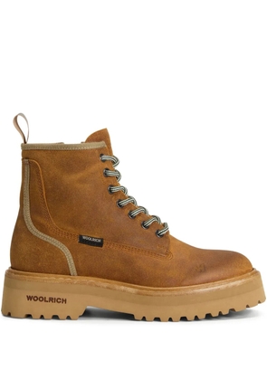 Woolrich lace-up platform boots - Brown