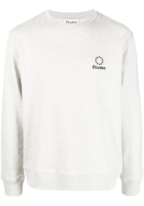 Études Studio embroidered-logo sweatshirt - Grey