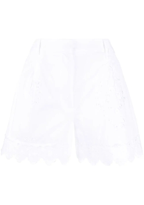 Simone Rocha broderie-anglaise cotton shorts - White