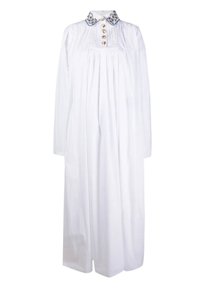 Seen Users capelet maxi dress - White