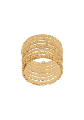 Wouters & Hendrix Sins And Senses drop-detail stack rings - Gold