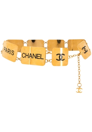 CHANEL Pre-Owned 1993 CC-logo chain belt - Gold