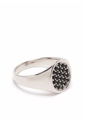 Tom Wood mini oval spinel signet ring - Silver