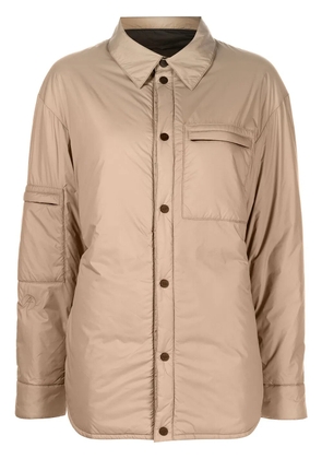 Aztech Mountain Pillow padded shirt jacket - Brown